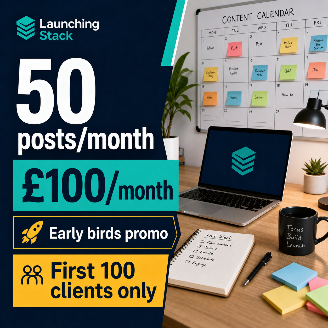 Example social media post design